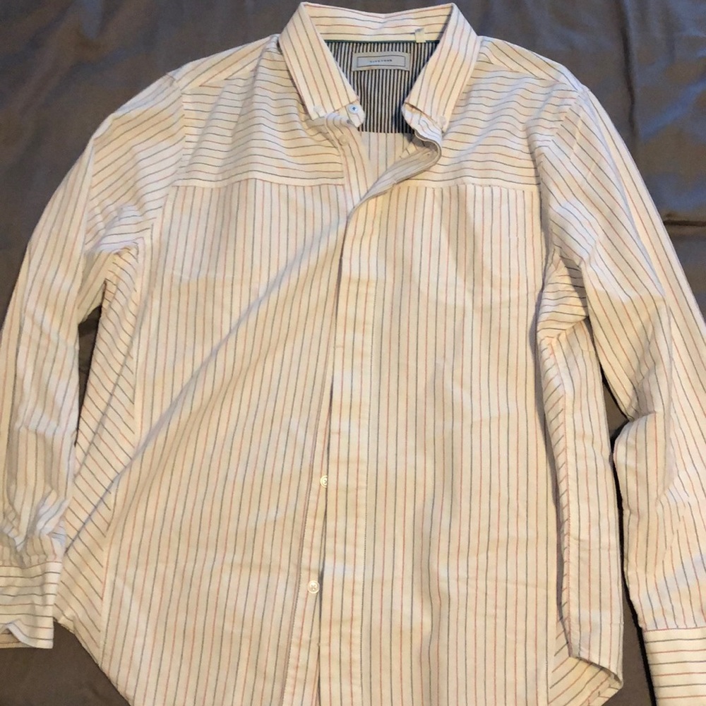 Mens long sleeve button down top